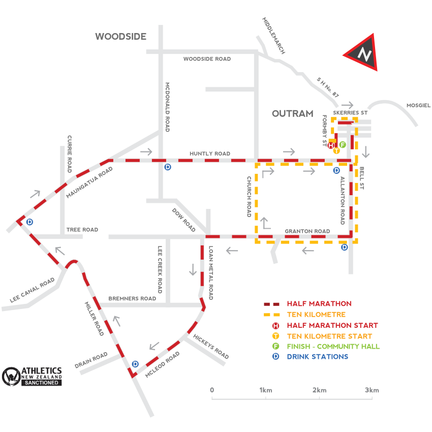 Hill free race map Hill free course map
